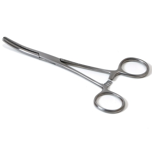 Medipharchem Pean arterieklem 14cm. gebogen rvs.
