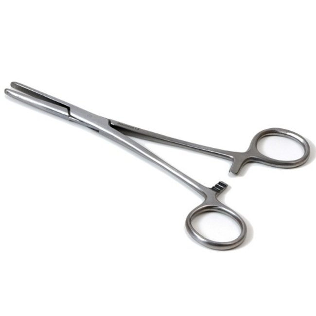 Pean artery clamp with smooth jaw (tube clamp) 16cm. straight stainless steel.
