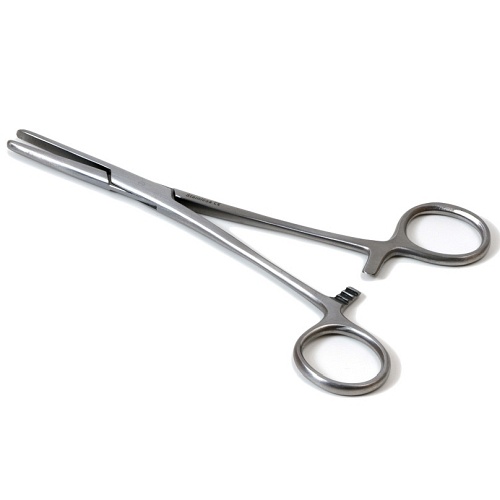 Pean artery clamp with smooth jaw (tube clamp) 16cm. straight stainless