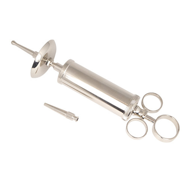 Ear Syringe 50cc. incl. 2pcs. turn on / splash shield stainless steel. (A quality)