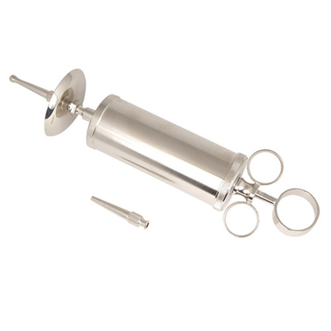 Ear Syringe 100cc. incl. 2pcs. turn on / splash shield stainless steel. (A quality)