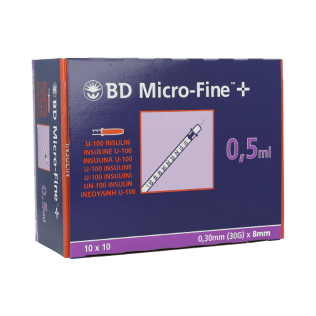 BD Micro fine insulinespuit met naald