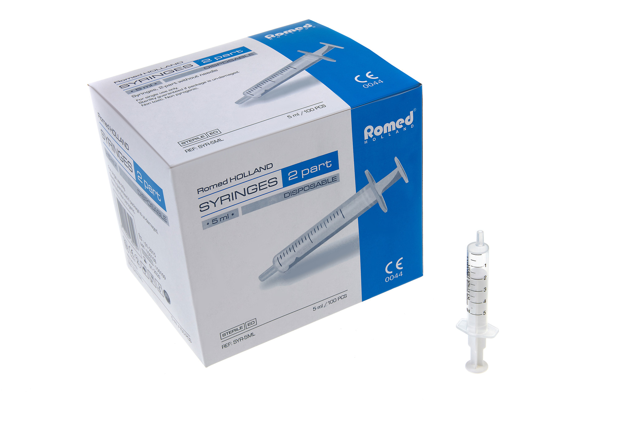 Romed Seringues Romed 2 pièces 2ml luer slip 100 pcs, foto 2 van 3