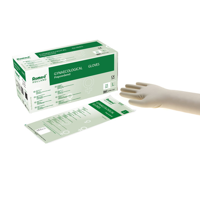 Romed Gynecological gloves sterile powdered (25 pairs)