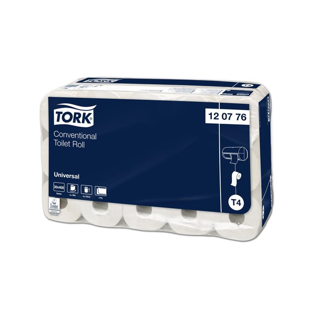 Tork Toilet paper tissue 2-layer 30 rolls of 400 sheets