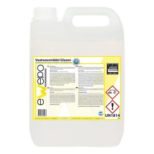 Want to buy Ewepo Dishwashing liquid Glasses 5 liters? Order at Degros