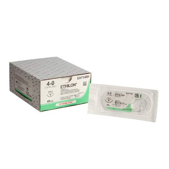Ethilon Suture 45cm diameter 4-0 à€“ needle FS-2 à€“ sterile - Degros