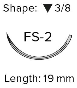 Ethicon Ethilon hechtdraad 4-0 (FS-2) EH7145H 36 stuks, foto 3 van 3