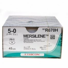 Ethicon Suture mersilène 5-0 (FS-3) R670H 36 pièces, foto 2 van 2