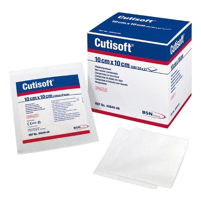 Cutisoft nonwoven kompres 4 lagen