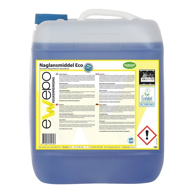 Ewepo Rinse aid Eco 10 liters Degros