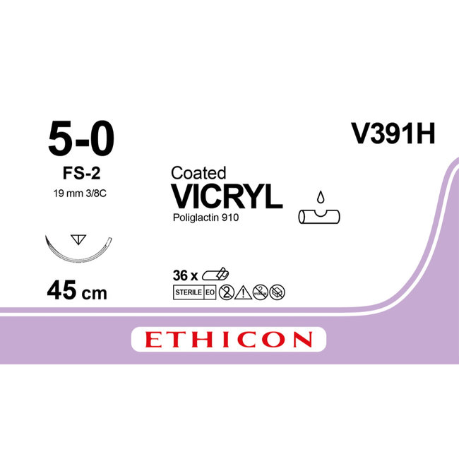 Vicryl Suture 5-0 (FS-2) V391H 36 pcs