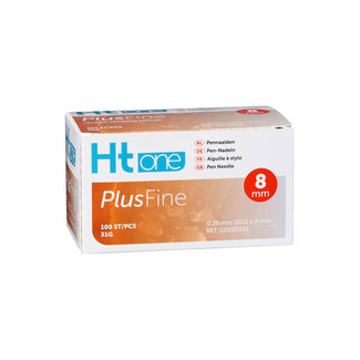 HT One HT One Plusfine pennaalden 8 mm 31G - 100 stuks