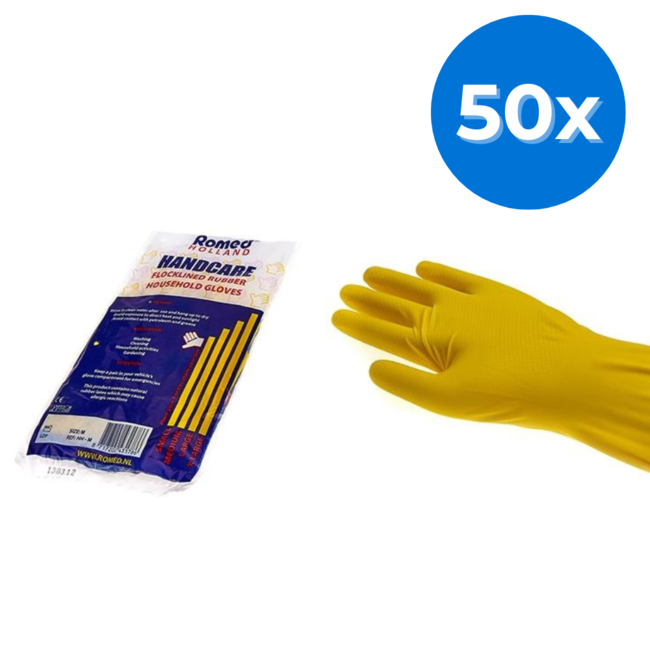 Romed household gloves medium - 50 pieces