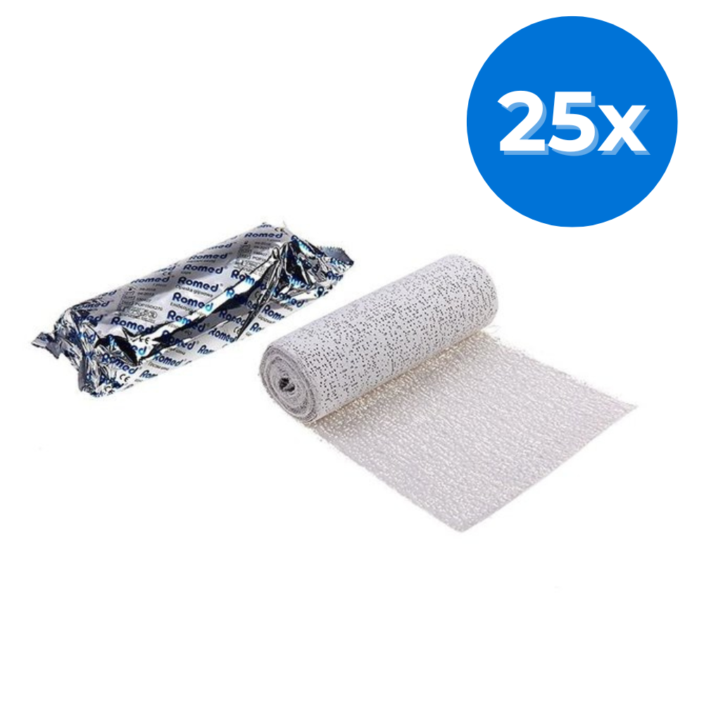 Romed Romed Gipsverband 10cm x 3m - 25 Stück, foto 2 van 2