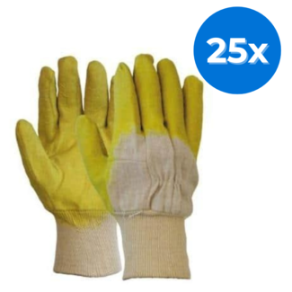 M-Safe Latex dipped open back glove - 25 pieces