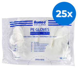 Romed Romed Polyester glove rough - 2500 pieces