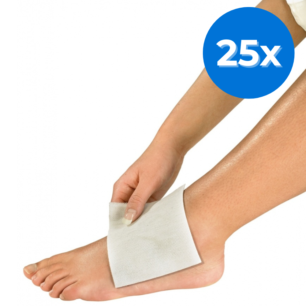 Klinion Klinion gauze compress nonwoven 4-layer 5x5cm - 2500 pieces, foto 2 van 2