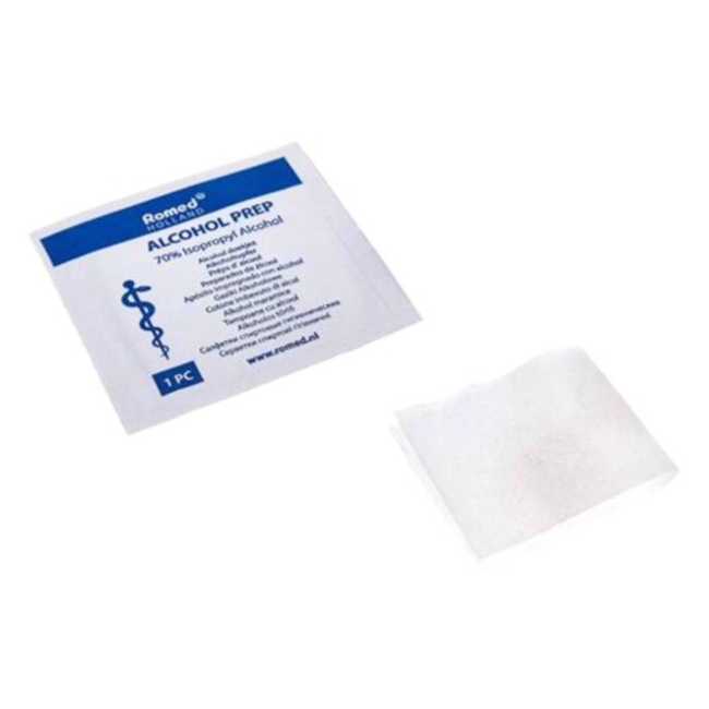Lingettes alcoolisées désinfectantes 100 pièces (emballage stérile)