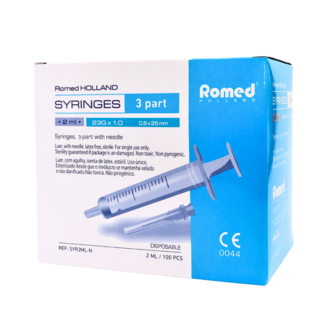 Romed Romed 2 ml injectiespuiten met naald 100 stuks