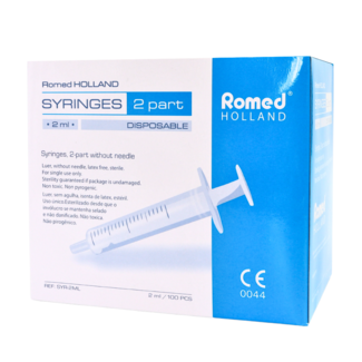 Romed Romed 2-delige injectiespuiten 2ml luer slip 100 stuks