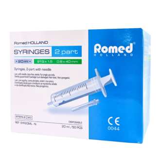 Romed Romed 20ml injectiespuiten met naald 50 stuks