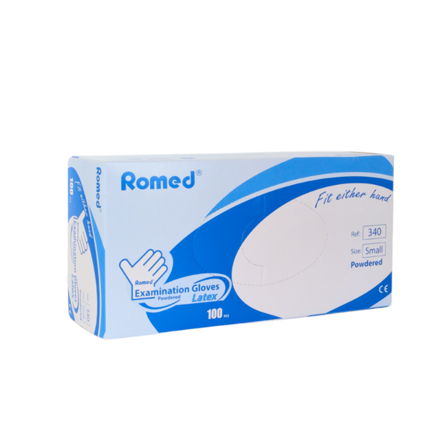 Gants en latex poudré Romed