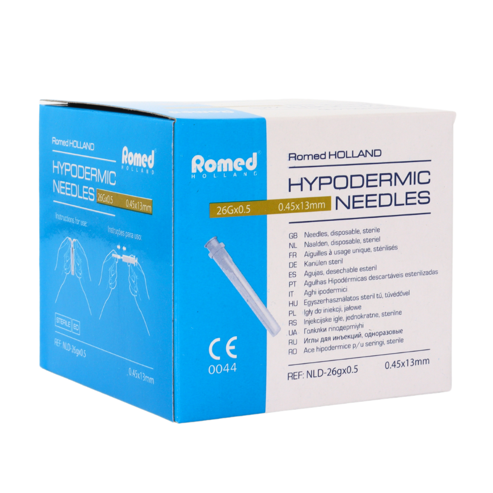 Romed Romed 100pcs injection needles 26G x 0.5, foto 2 van 4
