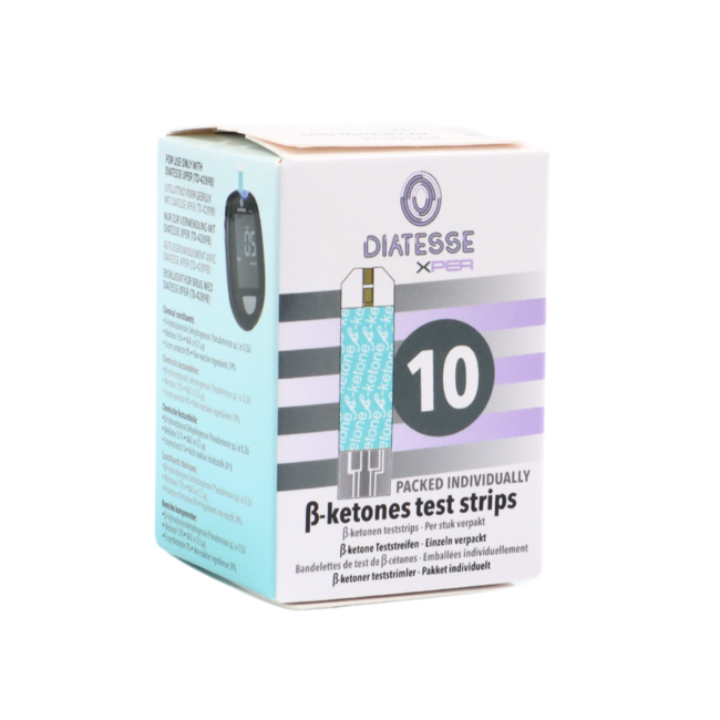 Diatesse XPER ketonen teststrips - 10 stuks