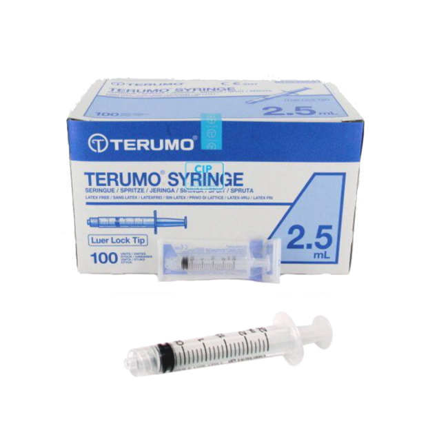 Terumo injectiespuit 3-delig - Luer Lock