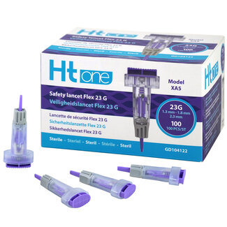 HT One Ht One Safety Lancet Flex 23G (1.3/1.8/2.3mm) - 100 pieces