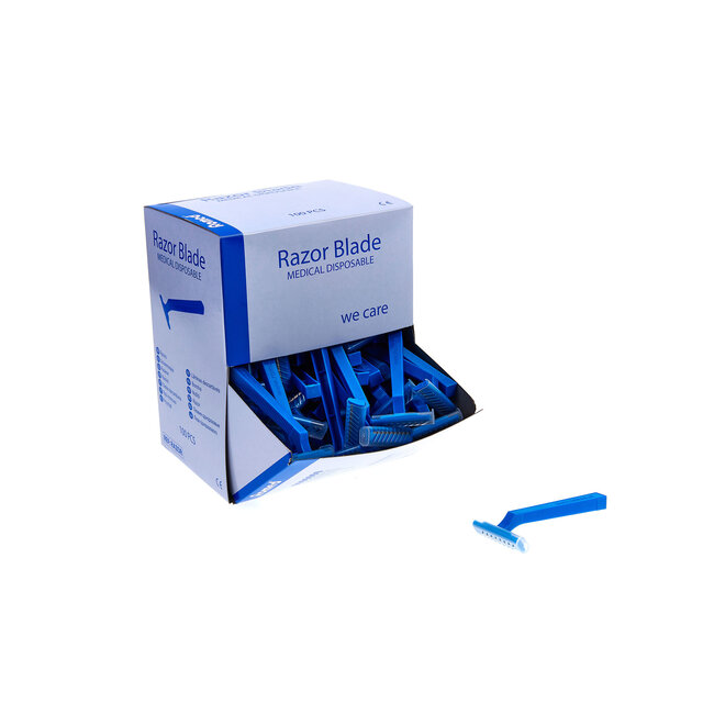 Romed scheermesjes 1200 stuks voorzien van 1-snijblad - Set van 12 doosjes