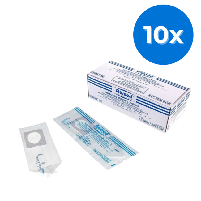 Romed pediatrische urinezakken 1000 stuks - Set van 10 doosjes