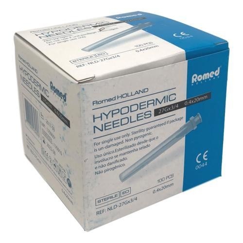 Romed Romed 100st injectienaalden 27G x 0.75 - Set van 50 doosjes, foto 3 van 3