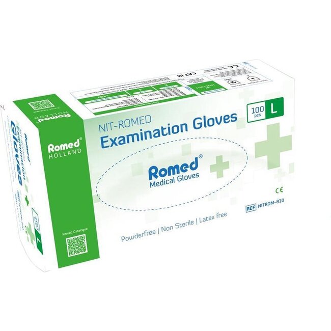Romed Nitromed Handschoenen 1000 stuks - Set van 10 doosjes