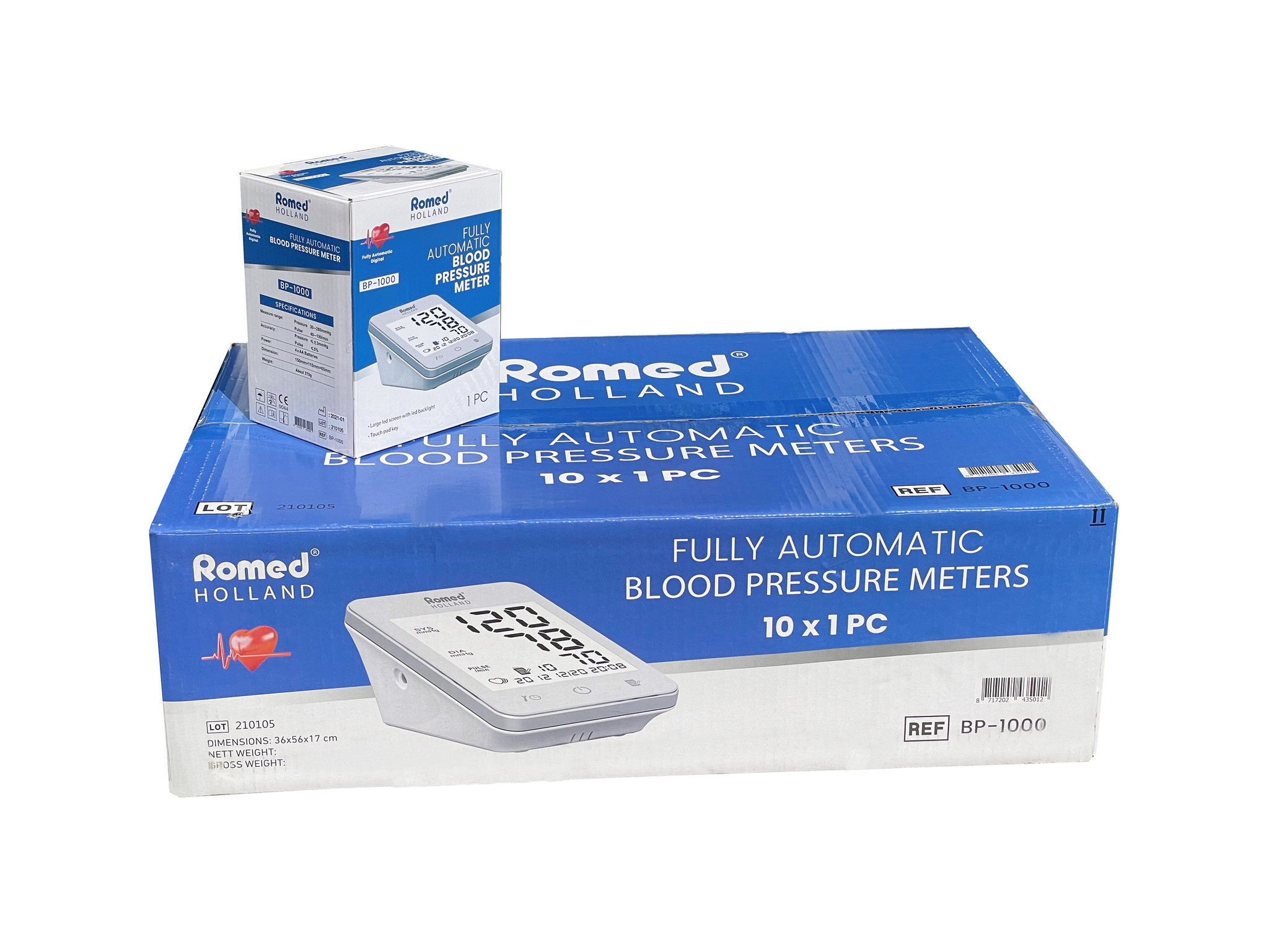 Romed Romed Volautomatische bloeddrukmeter - Set van 2 doosjes, foto 3 van 3