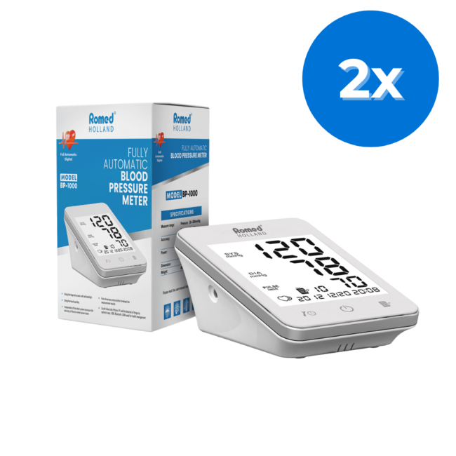 Romed Vollautomatisches Blutdruckmessgerät - Set von 2 Boxen