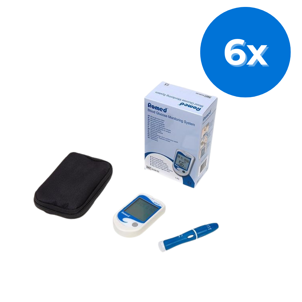 Romed Romed Bloedsuikermeter / Bloedglucosemeter - Set van 6 doosjes