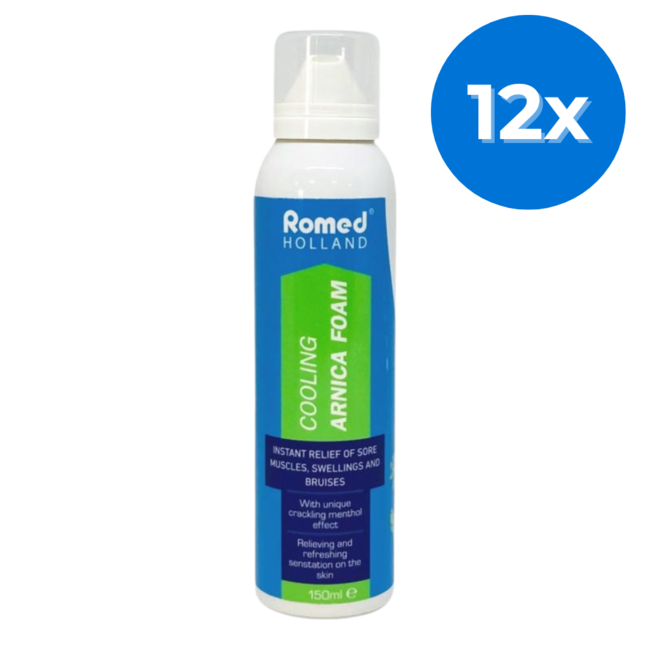 Mousse rafraîchissante à l’Arnica Romed – Lot de 12