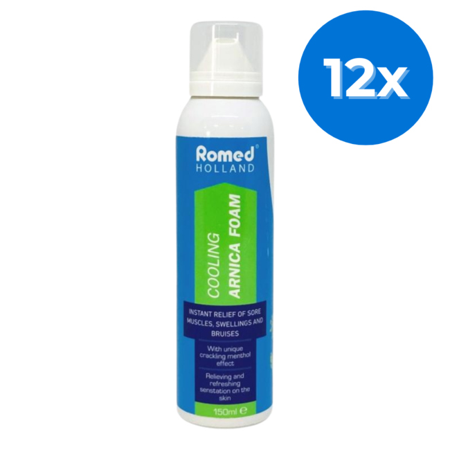 Romed verkoelende Arnica schuim - Set van 12 doosjes