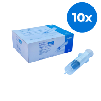 Romed Romed 3-delige injectiespuiten steriel met cathetertip 200ML 100 stuks - Set van 10 doosjes