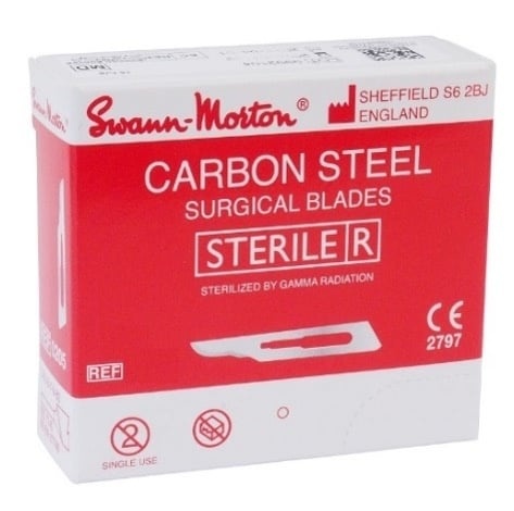 Swann Morton Swann Morton mesjes carbon steriel nr 15T - Degros