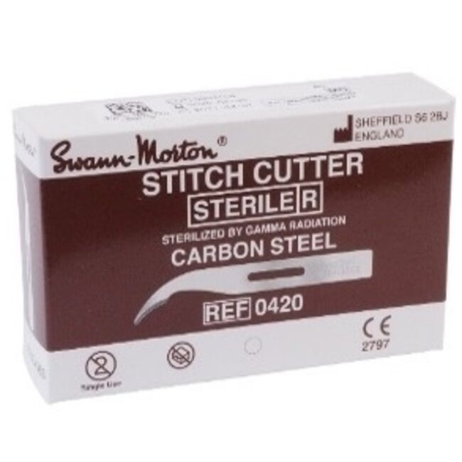 Swann Morton mesjes steriel stitch cutter carbon nr SC
