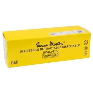 Swann Morton Swann Morton Retractable Steriel Safety Mesjes Stainless nr SC (stitch cutter)