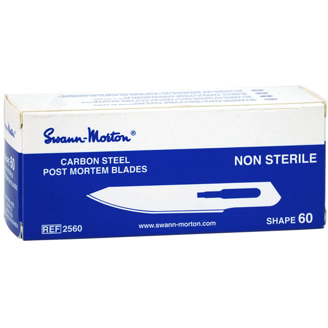 Swann Morton Niet Steriel Carbon Post Mortem mesjes nr PM60