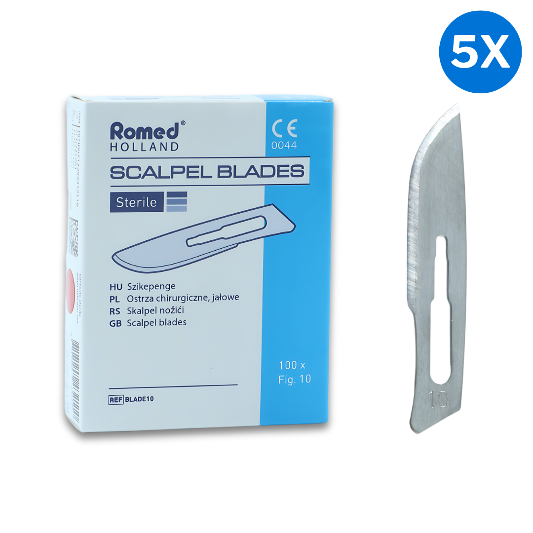 Romed Romed scalpelmesjes nr. 10 steriel - Set van 5 doosjes