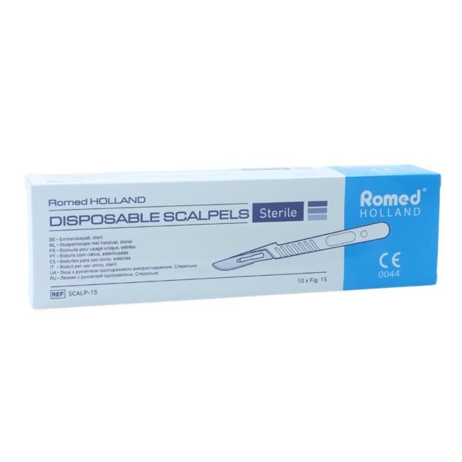 Romed scalpel blades with handle number 12