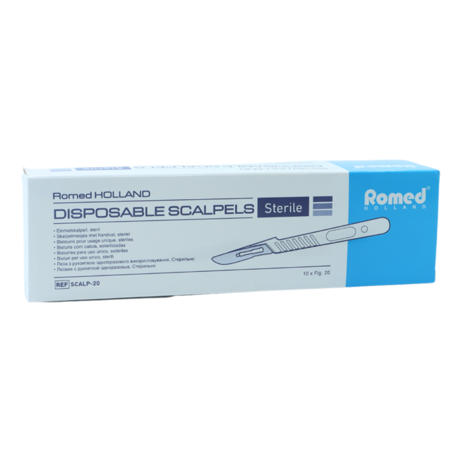 Romed scalpel blades with handle number 20