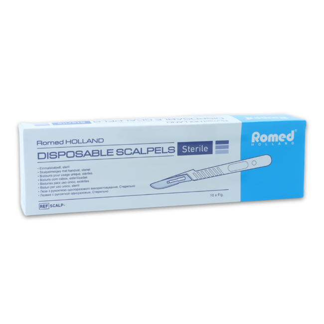 Lames de scalpel Romed avec manche numéro 11