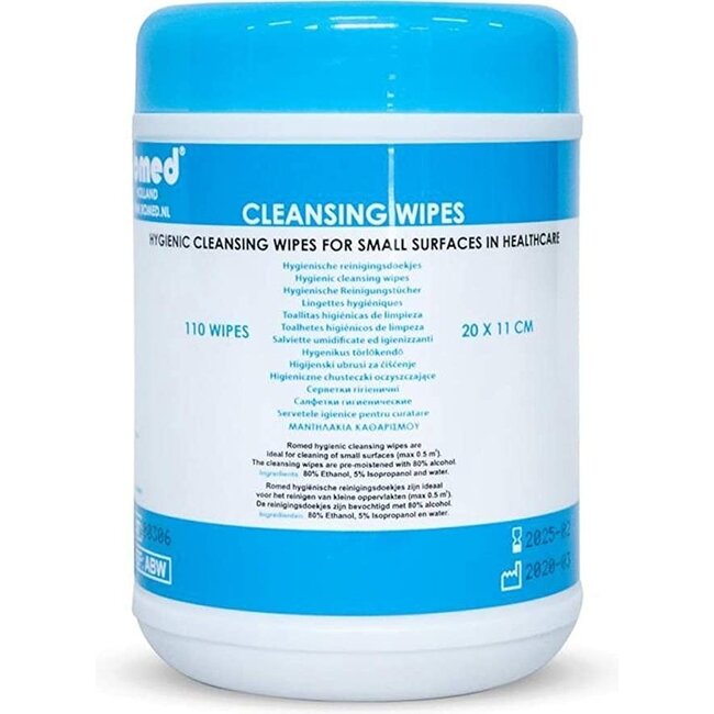 Romed alcohol wipes Cleaning wipes impregnated with alcohol (dispenser) - Copy
